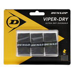 Dunlop Vrchní omotávky Dunlop Viperdry 3ks V Baleni-Černá