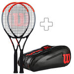 Sada Raket Wilson 2x Clash 100 Pro plus Schlägertasche