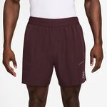 Nike Oblečenie Nike Court Dri-FIT Advantage 6in Šortky Muži - tmavě červená, bílá