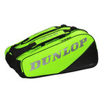 Tenisové Tašky Dunlop D TAC PERFPORMANCE 12RKT NEON GREEN/BLACK