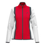 HEAD Oblečenie HEAD Club 25 Jacket Women Tr&eacute;ninkov&aacute; Bunda D&aacute;my-Červen&aacute;,B&iacute;l&aacute;