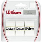 Wilson Vrchní omotávky Wilson Pro Overgrip Sensation 3ks V Baleni-Bílá