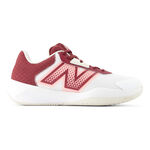 New Balance Tenisov&aacute; obuv New Balance 696 Obuv Na V&scaron;echny Povrchy D&aacute;my-B&iacute;l&aacute;,Červen&aacute;