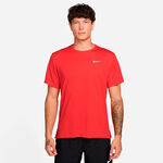 Nike Oblečenie Nike Miler Tee Bežecké tričko Muži-světle červená, stříbrná