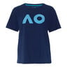 AO Stack Print Core Logo Tričko Dámy - tmavě modrá, 