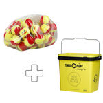 Tenisové Míče Tennis-Point Stage 3 60er Polybag plus Balleimer eckig