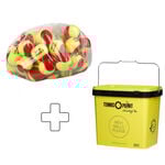 Tenisové Míče Tennis-Point Stage 3 60er Polybag plus Balleimer eckig