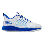 K-Swiss Tenisov&aacute; obuv K-Swiss ULTRASHOT LIGHT Clay Obuv na antuku Muži-b&iacute;l&aacute;, modr&aacute;