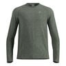 Essential Seamless Crew Neck S dlouh&yacute;m ruk&aacute;vem Muži-olivov&aacute;