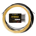 Tenisové Struny Tennis-Point Hybrid Classic 2x6,5m natur, schwarz