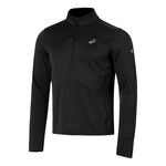 ASICS Oblečenie ASICS Road Winter 1/2 Zip Bežecké Tričko Muži-Černá