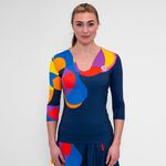 Tenisové Oblečení BIDI BADU Twiggy V-Neck Longsleeve