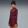 Velocity Cloudspun 1/4 Zip Bežecké Tričko Dámy-Červená