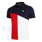 Fila Oblečenie Fila Erol P&oacute;lo Muži-Tmavě Modr&aacute;,Červen&aacute;