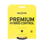 Tenisové Struny Tennis-Point Hybrid Classic 2x6,5m natur, schwarz