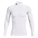 Under Armour Oblečenie Under Armour Coldgear Comp Mock S Dlouhým Rukávem Muži-Bílá