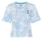 Australian Open Oblečenie Australian Open AO Tie Dye Cropped Tričko Dámy-Světle Modrá,Bílá