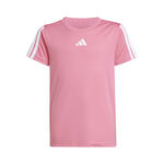 adidas Oblečenie adidas Training Essentials 3 Stripes Tričko Děti - růžová, bílá
