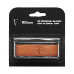 Wilson Z&aacute;kladn&iacute; griphy Wilson RF Leather Replacement Grip 1ks V Balen&iacute; - Hněd&aacute;