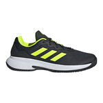 adidas Tenisová obuv adidas GameCourt 2 Obuv Na Všechny Povrchy Muži-Černá,Limetková