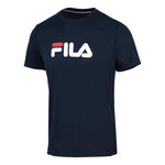 Fila Oblečenie Fila Logo Tričko Muži-Tmavě Modr&aacute;,B&iacute;l&aacute;