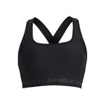 Under Armour Oblečenie Under Armour Crossback Mid Sportovní Podprsenka Dámy-Černá,Šedá