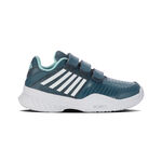K-Swiss Tenisová obuv K-Swiss Court Express Strap Omni Obuv Na Všechny Povrchy Děti-Petrolejová ,Bílá