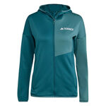 adidas Oblečenie adidas Terrex XPR Light Fleece Běžecká Bunda Dámy-Petrolejová