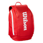 Tenisové Tašky Wilson SUPER TOUR WILSON RED BACKPACK Red