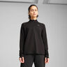Velocity Cloudspun 1/4 Zip Bežecké Tričko Dámy-Černá