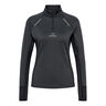Mesa Half-Zip Bežeck&yacute; Top D&aacute;my-Čern&aacute;