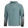 Velociti Storm Hooded Běžecká Bunda Muži-Modro-šedá,Černá