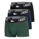 Lacoste Oblečenie Lacoste Cotton Stretch Trunk Trenýrky 3ks V Baleni Muži-Tmavě Zelená