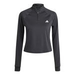 adidas Oblečenie adidas Essentials 1/4 Zip S Dlouh&yacute;m Ruk&aacute;vem D&aacute;my - Čern&aacute;