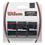 Vrchní Omotávky Wilson Ultra Wrap 3er schwarz