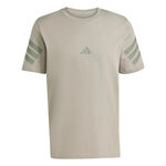 adidas Oblečenie adidas 3Stripes Regular Tričko Muži-béžová