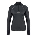 Newline Bežeck&eacute; tričko Newline Mesa Half-Zip Bežeck&yacute; Top D&aacute;my-Čern&aacute;