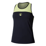 Quiet Please Oblečenie Quiet Please Perspectives Racerback Sportovní Tílko Dámy-Tmavě Modrá