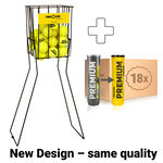 Tenisové Míče Tennis-Point Premium Tennisball 18x 4er plus Ballkorb