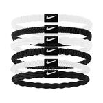 Nike Oblečenie Nike Flex Hair Tie Čelenka 6ks Balen&iacute;-B&iacute;l&aacute;,Čern&aacute;