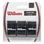 Wilson Vrchní omotávky Wilson Ultra Wrap 3ks V Baleni-Černá