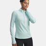 Launch Pro Half Zip  Bežeck&eacute; tričko D&aacute;my-mint, stř&iacute;brn&aacute;