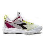 Diadora Tenisová obuv Diadora Speed Blushield Fly 4+ Obuv Na Antuku Dámy - Bílá,Neonově Žlutá
