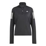 adidas Oblečenie adidas Own The Run B Half-Zip Longsleeve S Dlouh&yacute;m Ruk&aacute;vem D&aacute;my-Čern&aacute;