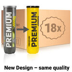 Tenisové Míče Tennis-Point Premium Tennisball 4er 18 Dosen im Umkarton