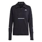 adidas Oblečenie adidas adi365 Warm Half-Zip Bežeck&eacute; tričko D&aacute;my-čern&aacute;