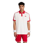 adidas P&oacute;lo adidas Classics Polo P&oacute;lo Muži - b&eacute;žov&aacute;, červen&aacute;