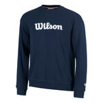 Tenisové Oblečení Wilson M Parkside Crew Classic Navy Script