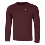 Nike Oblečenie Nike Dri-Fit UV Miler Bežeck&eacute; tričko Muži - červen&eacute; v&iacute;no, 