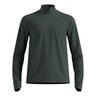 Essential Thermal Midlayer 1/2 Zip Bežecké Tričko Muži-Olivová